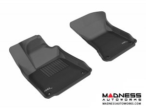 Audi A8/ A8L Floor Mats (Set of 2) - Front - Black by 3D MAXpider (2011-2015) Audi A8/ A8L Floor Mats (Set of 2) - Front - Black by 3D MAXpider (2011-2015)